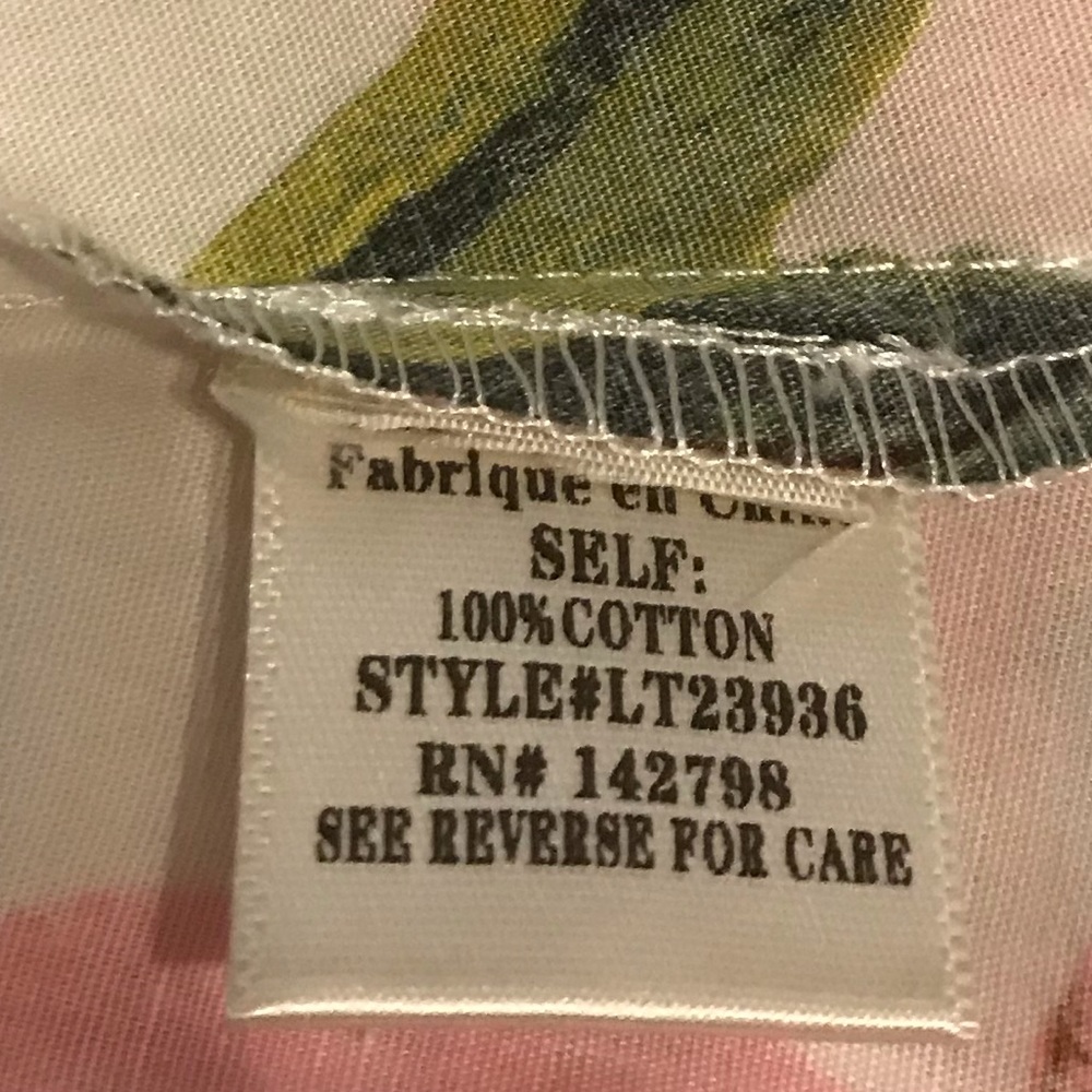 Love Riche Ivory and Pink Lemon Cutout Top - Picture 6 of 8